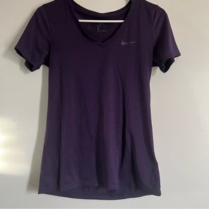 Nike Womens Purple DrI-Fit Purple Top Size Small